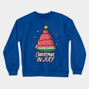 Christmas in July watermelon Crewneck Sweatshirt